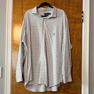 Polo Ralph Lauren Men's White Checkered Performance Shirt